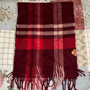 Kuna Baby Alpaca fringe scarf oblong 60” x 12”